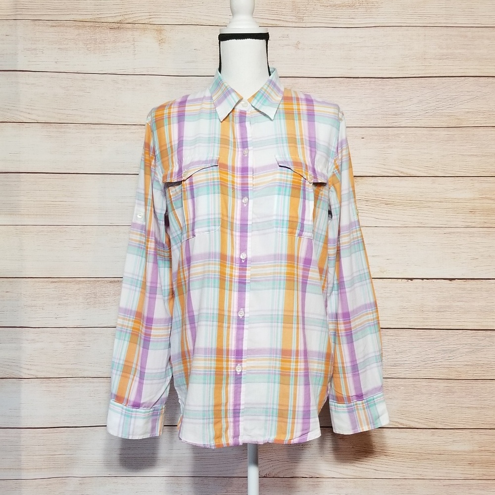 Lauren Ralph Lauren plaid button up (13-060)